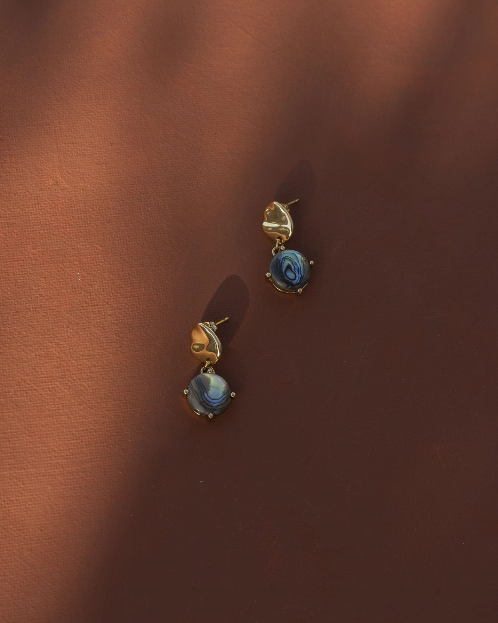 AVERY ABALONE SHELL DROP EARRINGS - Image 4