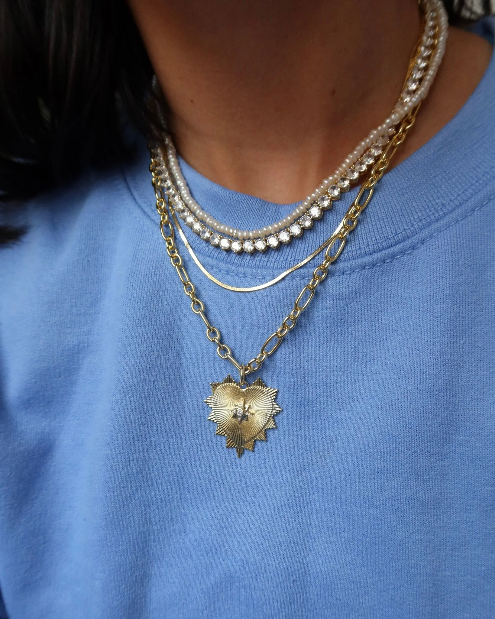 JULIA BUTTON PEARL NECKLACE - Image 8