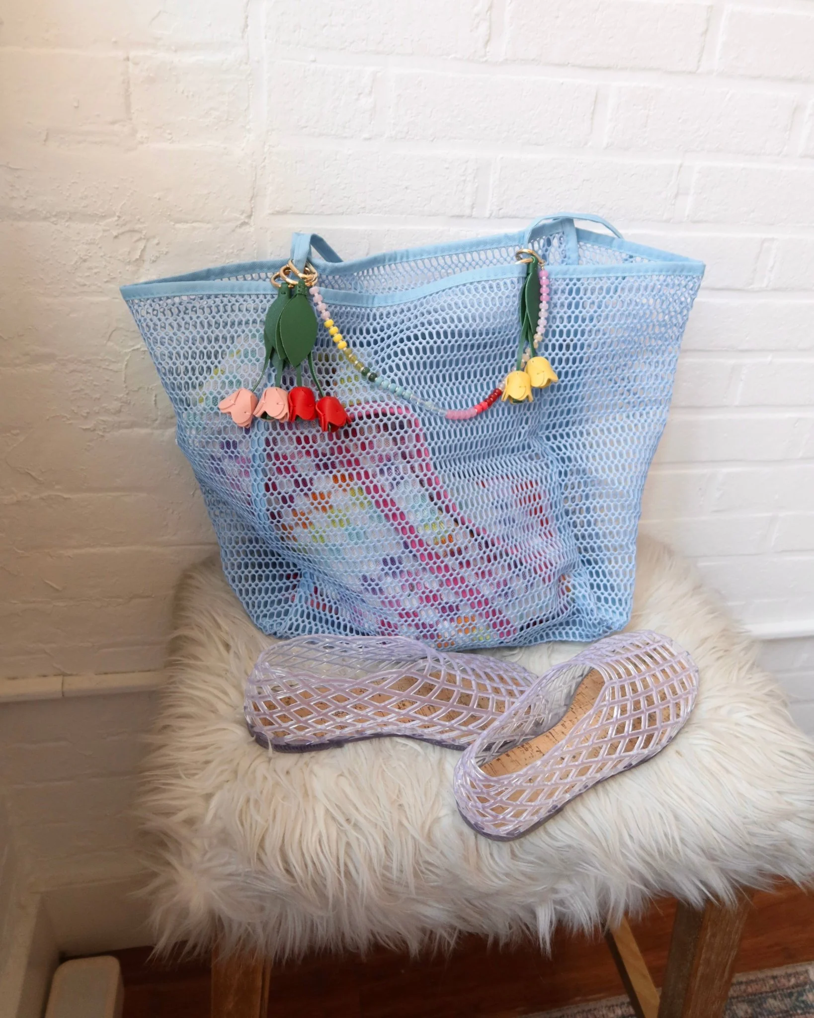 FOLDABLE MESH TOTE - Image 7